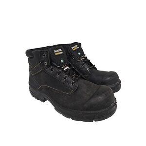 Dakota Men's 6'' 877 Steel Toe Steel Plate Work Boots Black Leather Size 13M